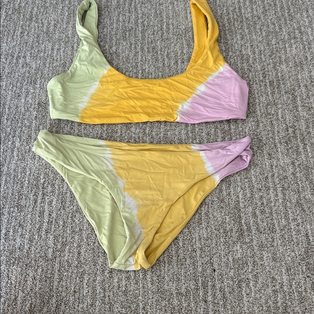 l space Colorful Bikini Set